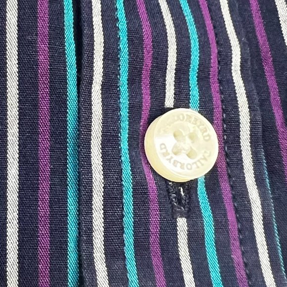 Tailorbyrd Collection Purple Posh Button Down Large - Picture 4 of 7